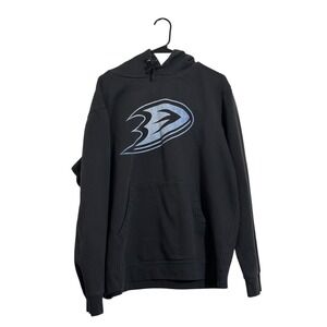 NHL Anaheim Ducks Rinkside Pond Hockey Pullover Hoodie Gray Men's Size Large